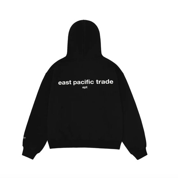 EAST PACIFIC TRADE EPT BOX LOGO HOODIE BLACK SIZE L - Picture 2 of 11